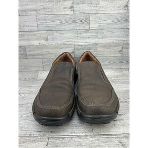 ECCO Mens‎ Brown Leather Slip On Casual Shoes Size 10 EU 44